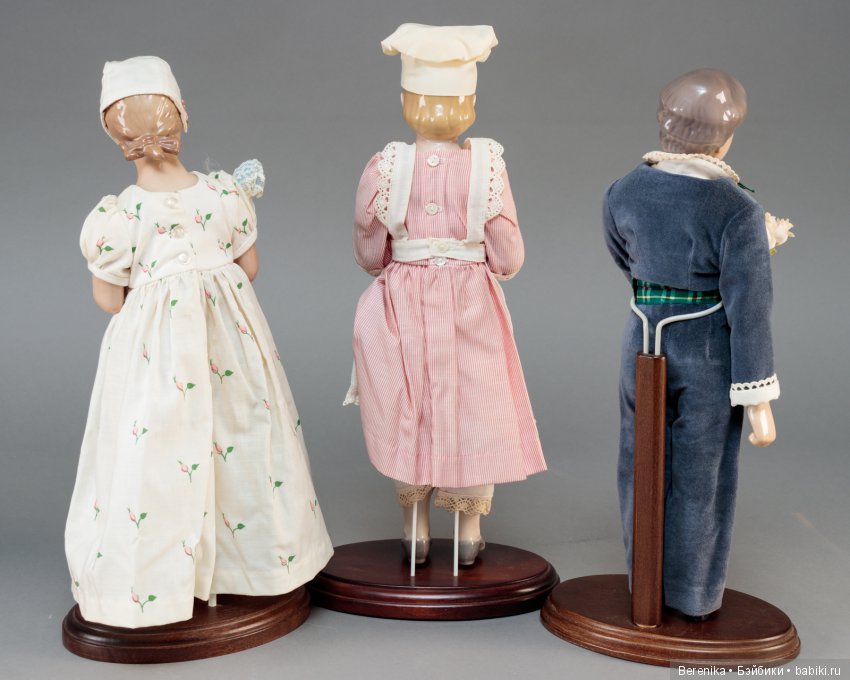 7 кукол от датской фарфоровой мануфактуры Bing & Grøndahl