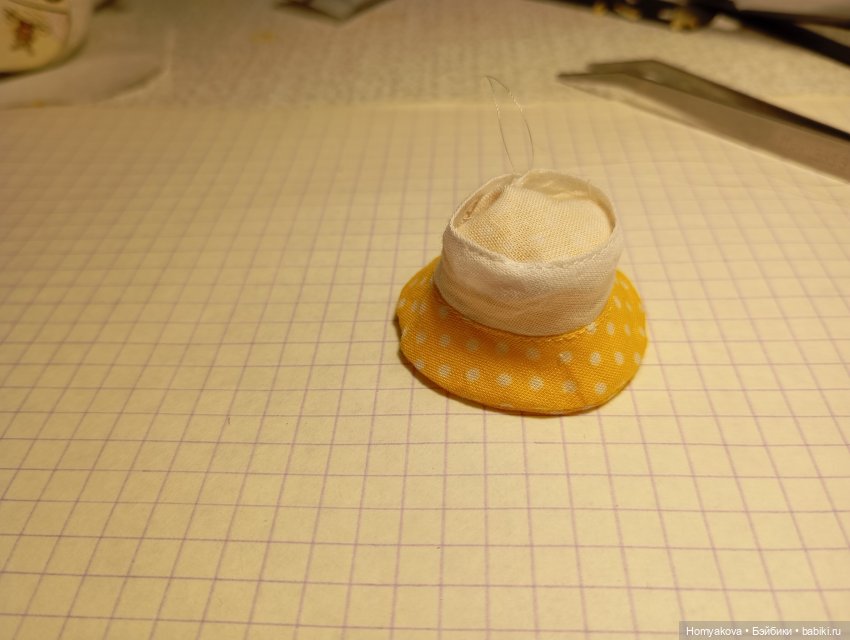 МК панамка для крох — Одежда и обувь для кукол своими руками: фото