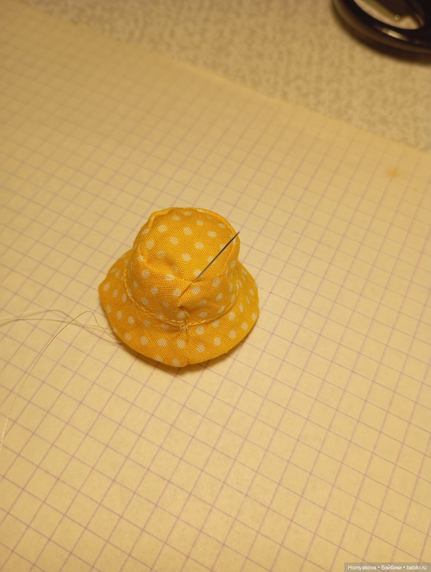 МК панамка для крох — Одежда и обувь для кукол своими руками: фото