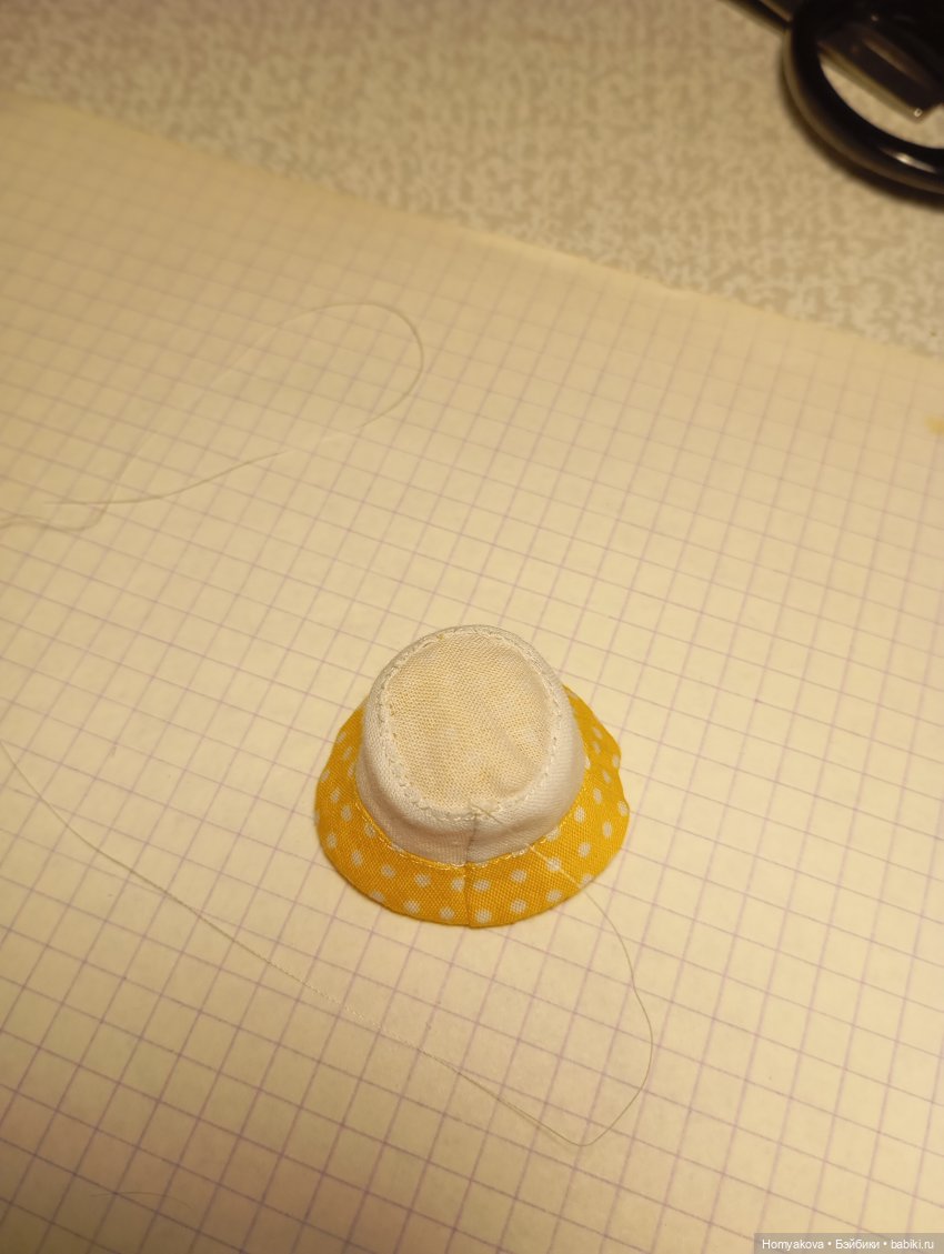 МК панамка для крох — Одежда и обувь для кукол своими руками: фото