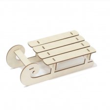 Санки для кукол (размер саней 24×11 см)