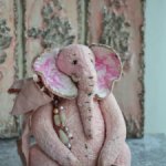 Слон Тедди розовый Пинк