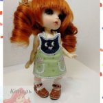 Сарафан «КОТИК 2»для Twinkles Meadow Dolls/IrrealDoll, Lati Yellow, Pukifee. (15-16 см)