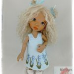 Платье "КОЛОКОЛЬЧИКИ" для кукол Linda Macario 10 дюймов (Martha,Momo,Mia,Melody)