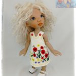 Платье "МАКИ" для кукол  Linda Macario 10 дюймов(Martha,Momo,Mia,Melody)
