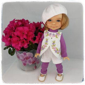 🌺🌿Фланелька, вышивка - новые наряды для Meadow Dolls dumplings.🌺🌿
