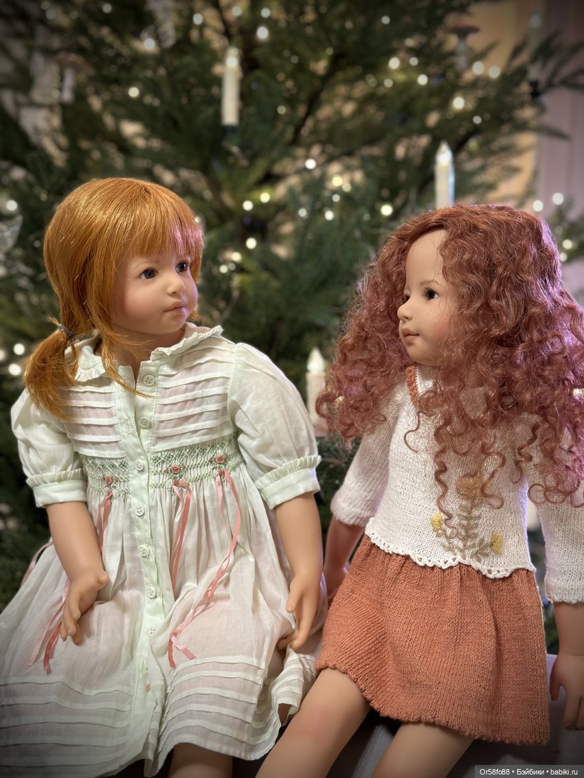 🎄🎄🎄 Мои куклы от Heidi Plusczok у новогодней ёлочки