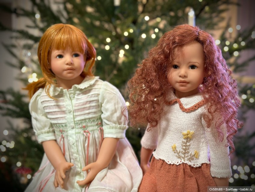 🎄🎄🎄 Мои куклы от Heidi Plusczok у новогодней ёлочки