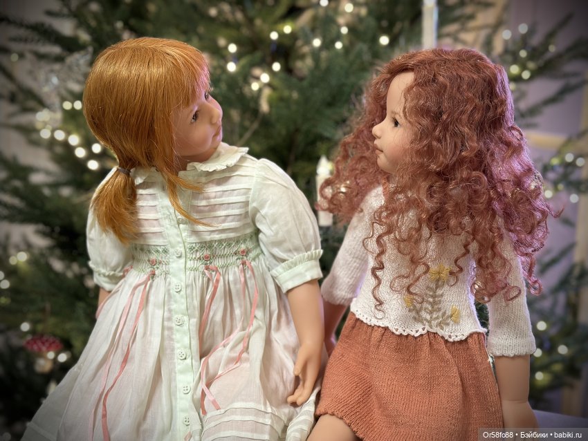 🎄🎄🎄 Мои куклы от Heidi Plusczok у новогодней ёлочки