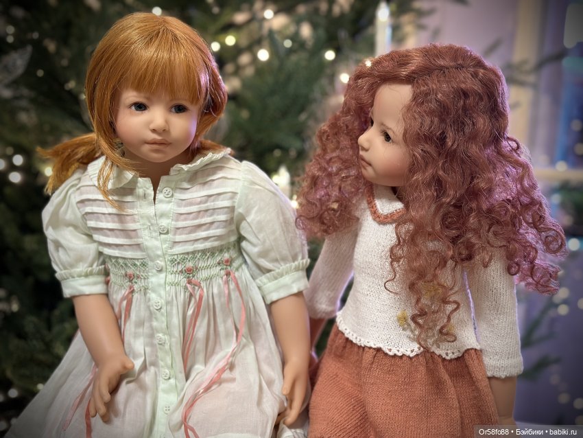 🎄🎄🎄 Мои куклы от Heidi Plusczok у новогодней ёлочки