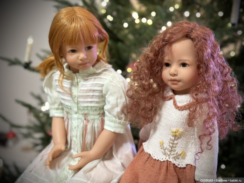 🎄🎄🎄 Мои куклы от Heidi Plusczok у новогодней ёлочки