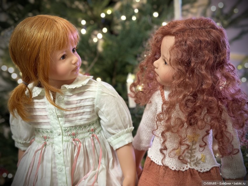 🎄🎄🎄 Мои куклы от Heidi Plusczok у новогодней ёлочки