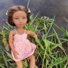 Прогулка у пруда маленькой руби