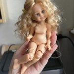 Кукла Паола Рейна мини на теле бжд прошитая козочкой