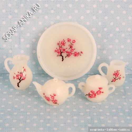 чайная посуда кукольная, кукольная посуда