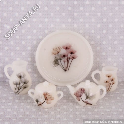 чайная посуда кукольная, кукольная посуда