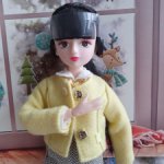 Китайская шарнирная кукла учитель 25 см