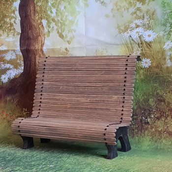 Какой же парк без скамейки! Надо - сделаем!