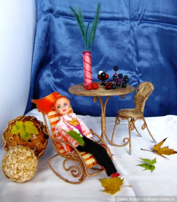 Кресло-качалка без затей — Мебель для кукол и домиков: фото