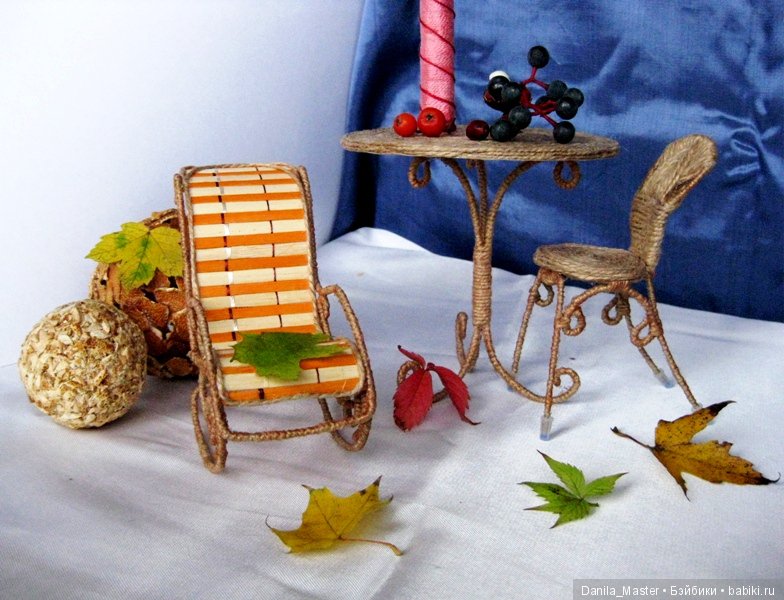 Кресло-качалка без затей — Мебель для кукол и домиков: фото (фото 10)