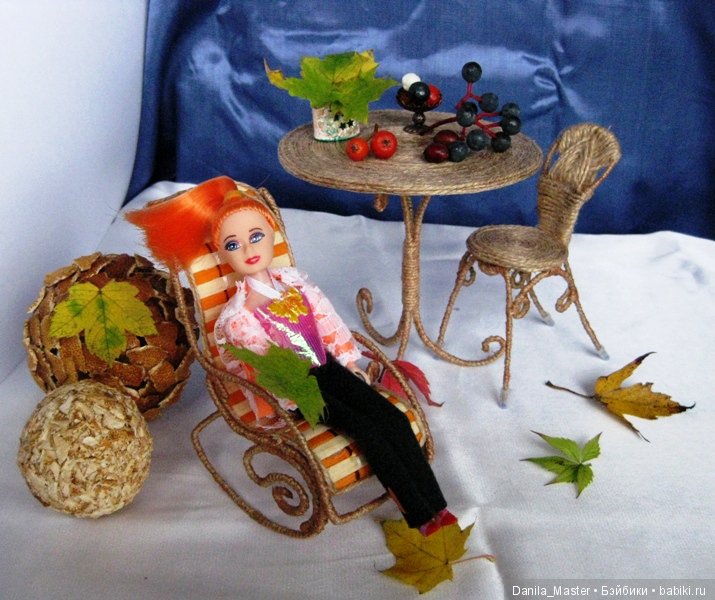 Кресло-качалка без затей — Мебель для кукол и домиков: фото