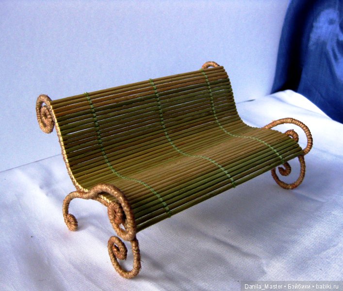 Очень простая лавочка — Мебель для кукол и домиков: фото (фото 3)