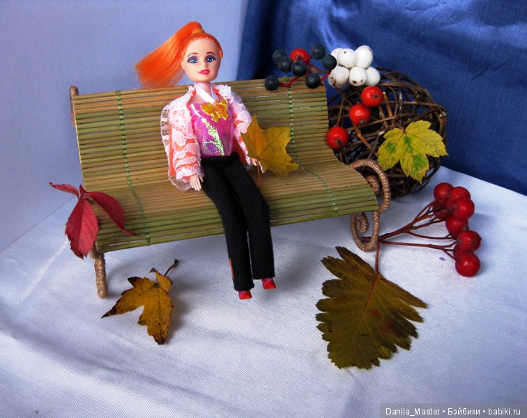 Очень простая лавочка — Мебель для кукол и домиков: фото (фото 7)