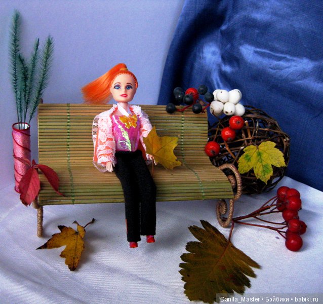 Очень простая лавочка — Мебель для кукол и домиков: фото (фото 8)