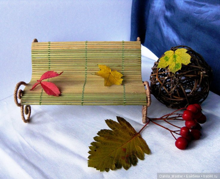 Очень простая лавочка — Мебель для кукол и домиков: фото (фото 5)