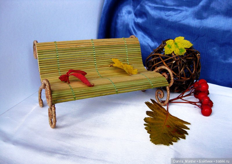 Очень простая лавочка — Мебель для кукол и домиков: фото (фото 6)