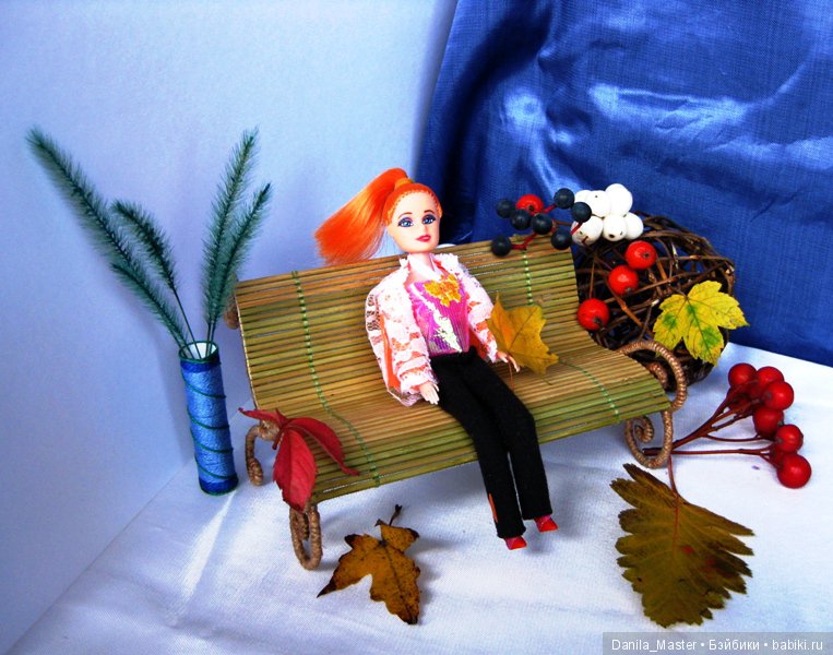 Очень простая лавочка — Мебель для кукол и домиков: фото (фото 9)