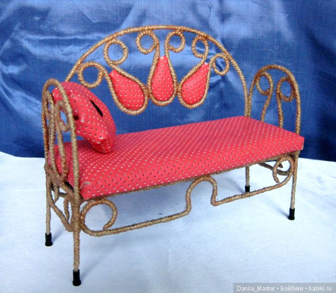 Коралловый гарнитур — Мебель для кукол и домиков: фото (фото 2)