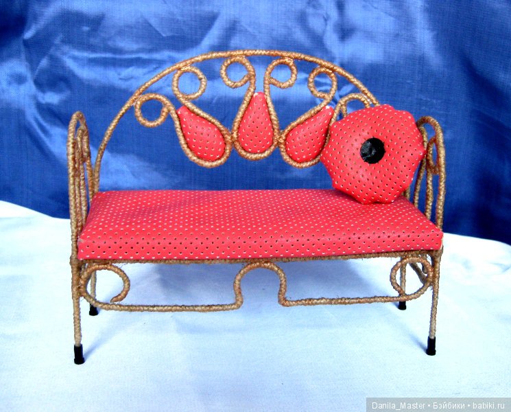 Коралловый гарнитур — Мебель для кукол и домиков: фото (фото 4)