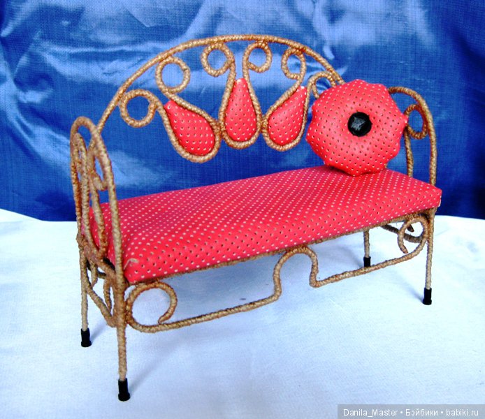 Коралловый гарнитур — Мебель для кукол и домиков: фото (фото 3)