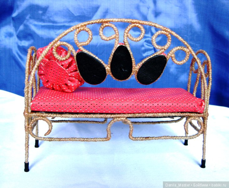 Коралловый гарнитур — Мебель для кукол и домиков: фото (фото 5)