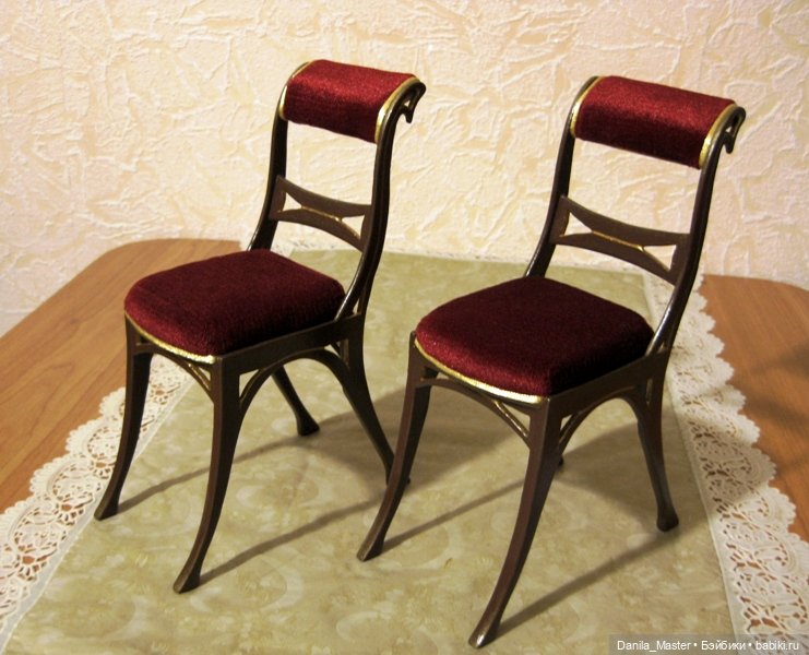 Знакомые стульчики — Мебель для кукол и домиков: фото