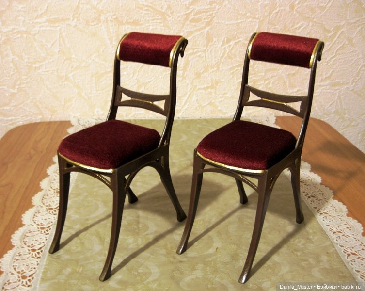 Знакомые стульчики — Мебель для кукол и домиков: фото