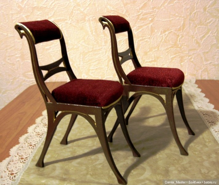 Знакомые стульчики — Мебель для кукол и домиков: фото