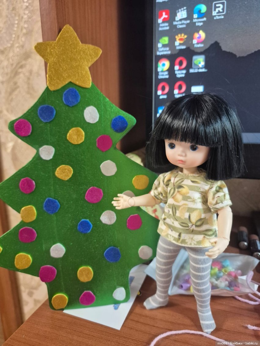 Как мы делали елочку — Азиатские виниловые куклы (разное): Китай (фото 5)