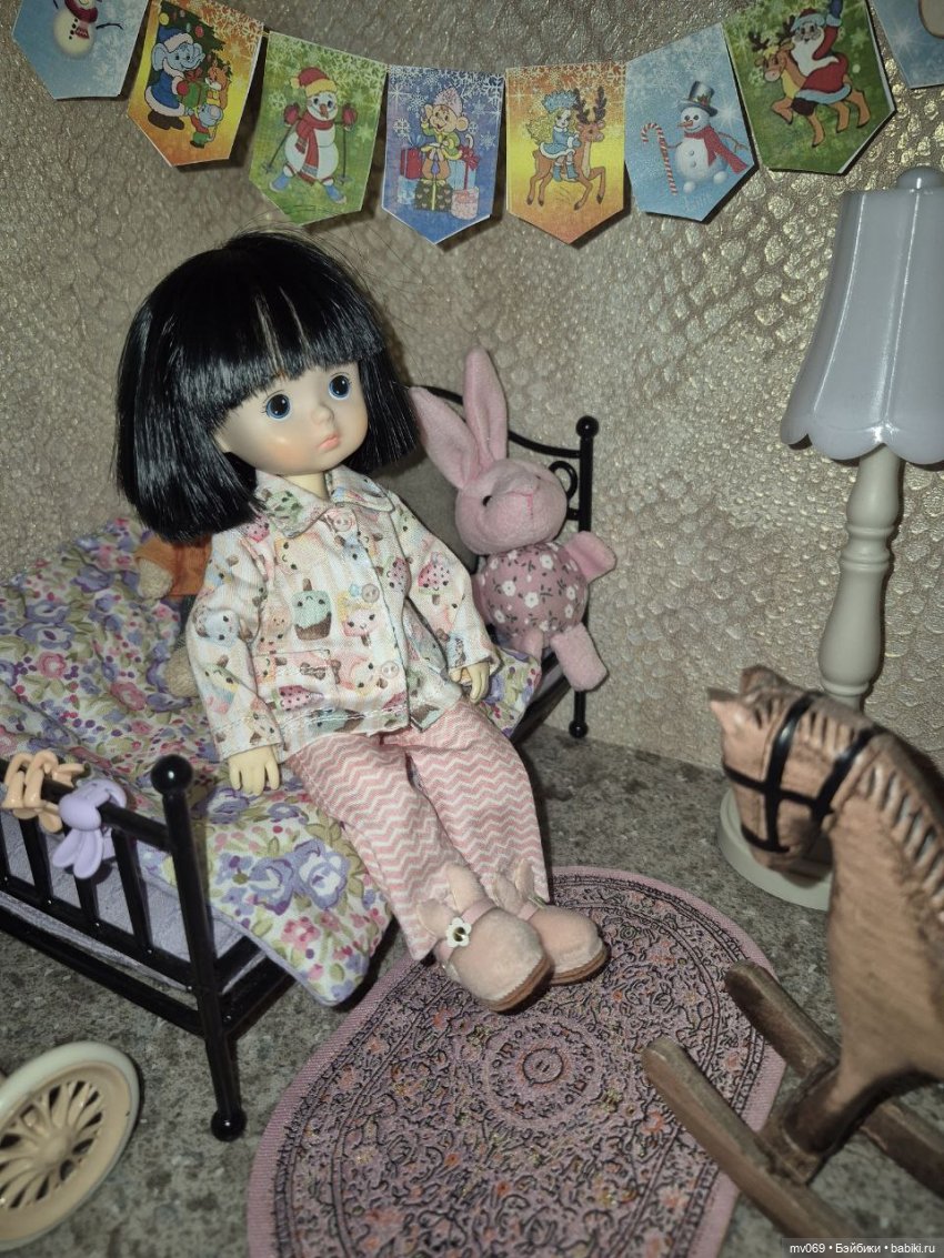 Пижамка и тапочки — Азиатские виниловые куклы (разное): Китай (фото 3)