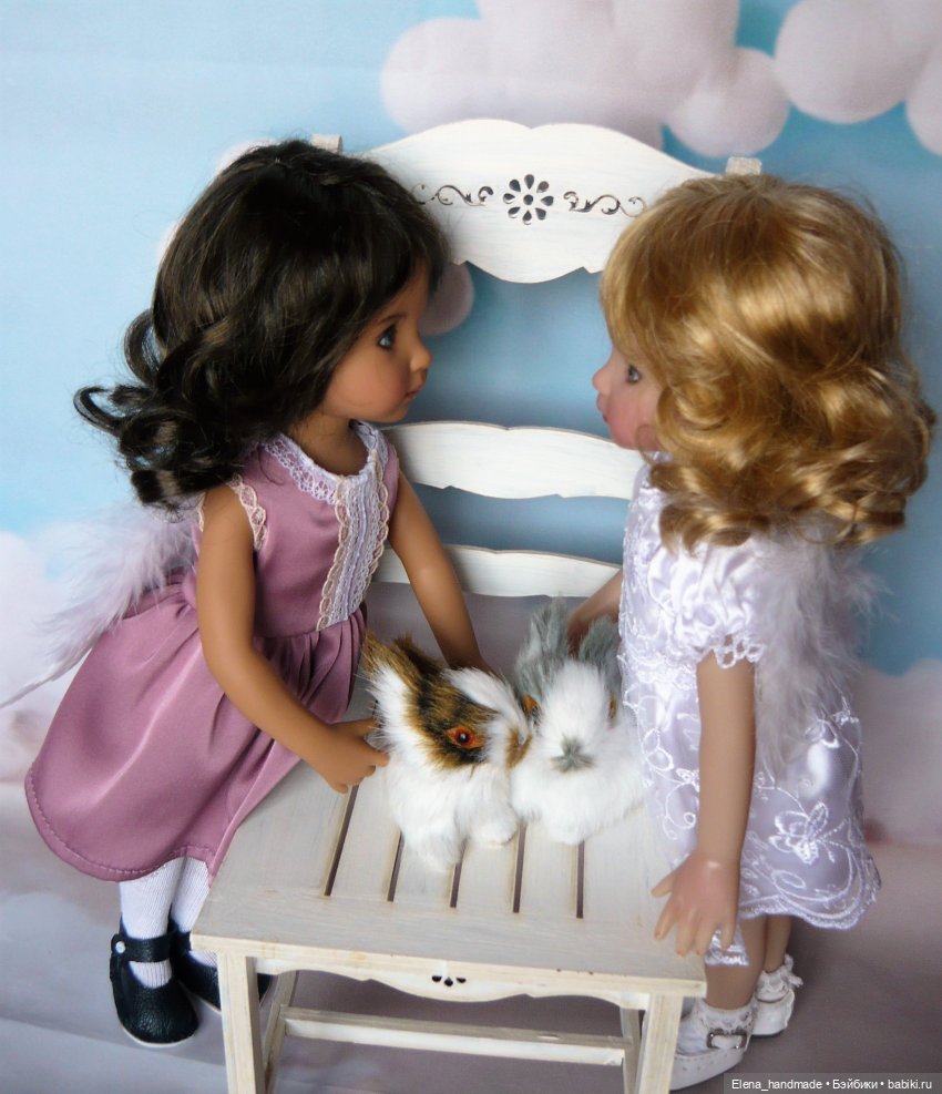 Дана и Пайпер играют — Куклы Dianna Effner (Эффнер) из винила: Little Darling (фото 5)