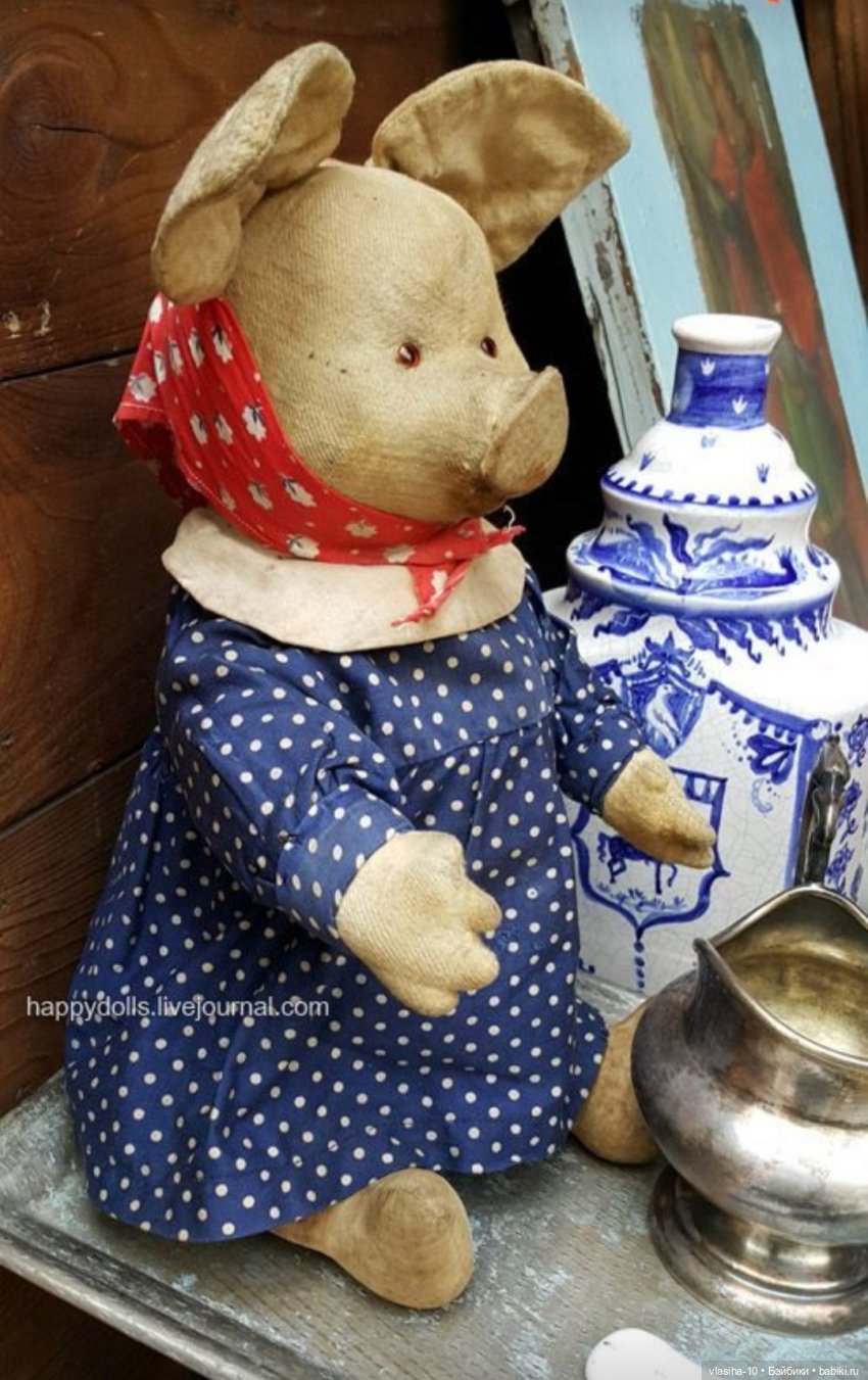Текстильные звери — Текстильные игрушки и примитивы: кофейные (фото 4)