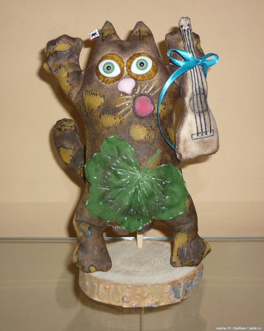 Текстильные звери — Текстильные игрушки и примитивы: кофейные (фото 8)