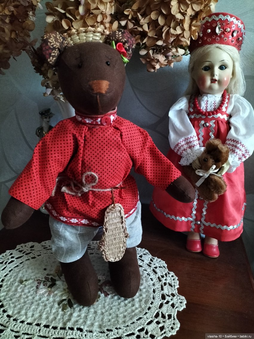 Текстильные звери — Текстильные игрушки и примитивы: кофейные