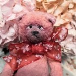 Пудровая Миша-Обижулька тедди мишка