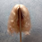 Парик из локонов козочки для кукол Lati Yellow