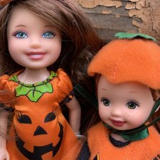 Куколки Челси и Келли. Mattel. Тыковки