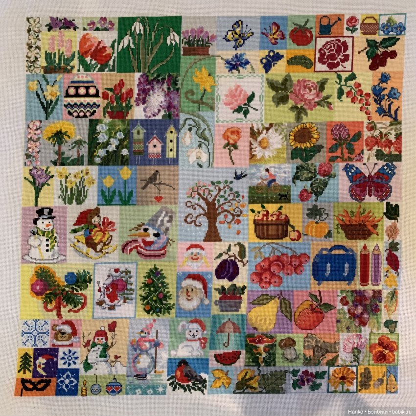 Вышивка «Четыре сезона» — Вышивка крестиком