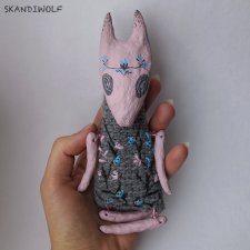 Авторская кукла в смешанной технике Skandiwolf