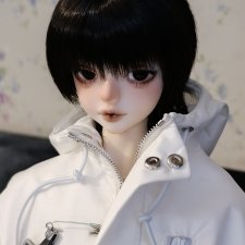 Голова бжд 1/4 ufdoll с париком и глазами